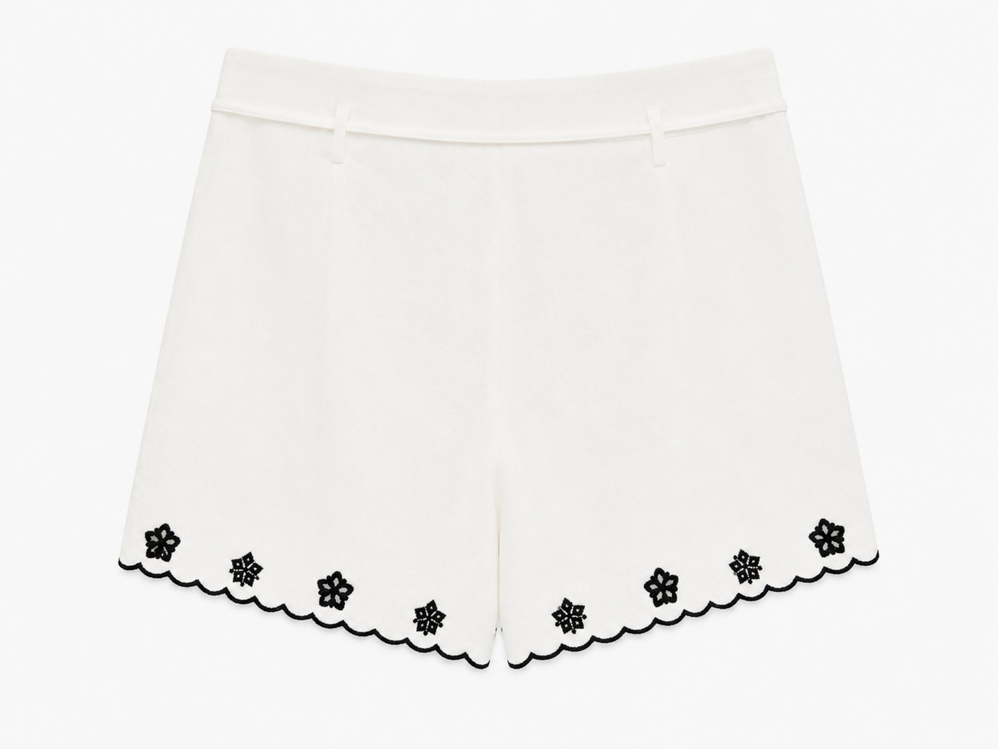 Pantalón corto borado negro