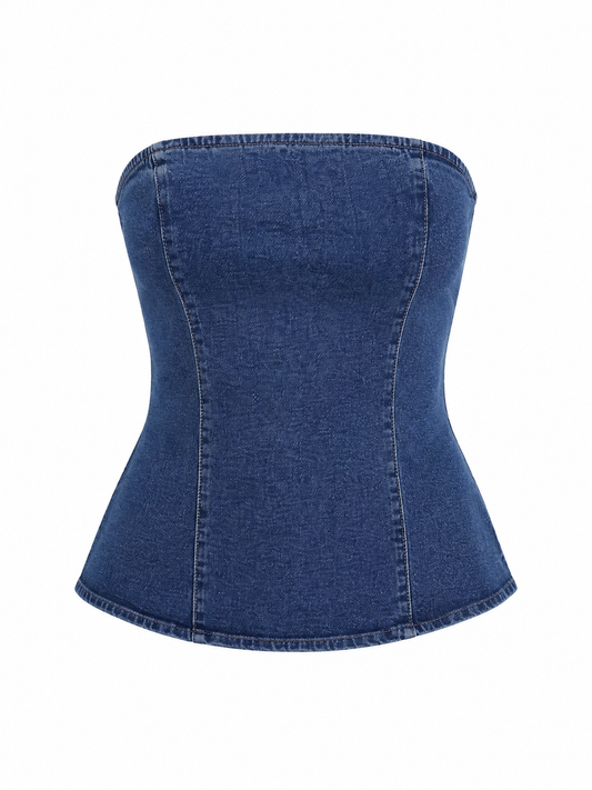 Top Bandeau Denim