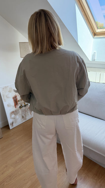 Cortavientos Bomber Beige