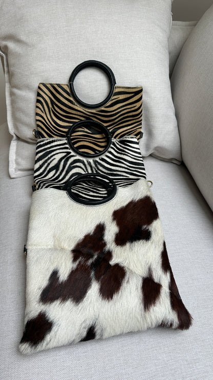 Bolso de pelo estampado