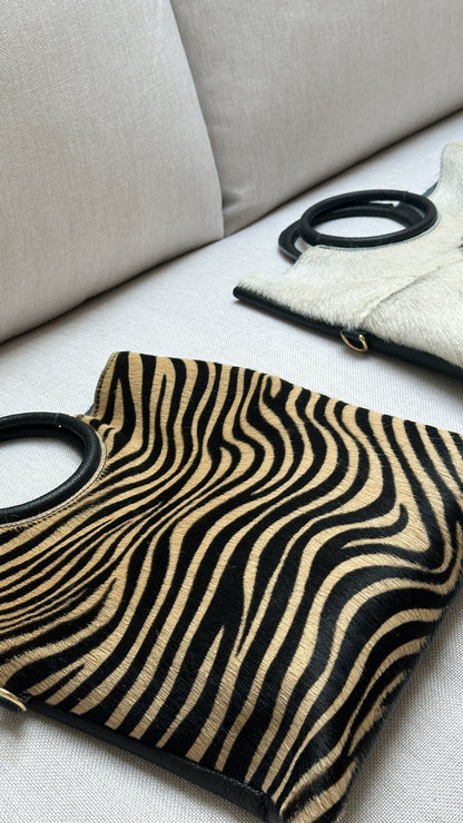 Bolso de pelo estampado