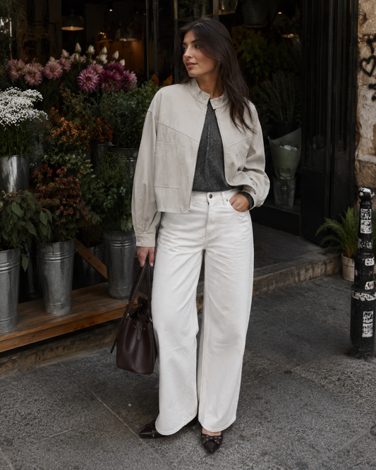 Cortavientos Bomber Beige