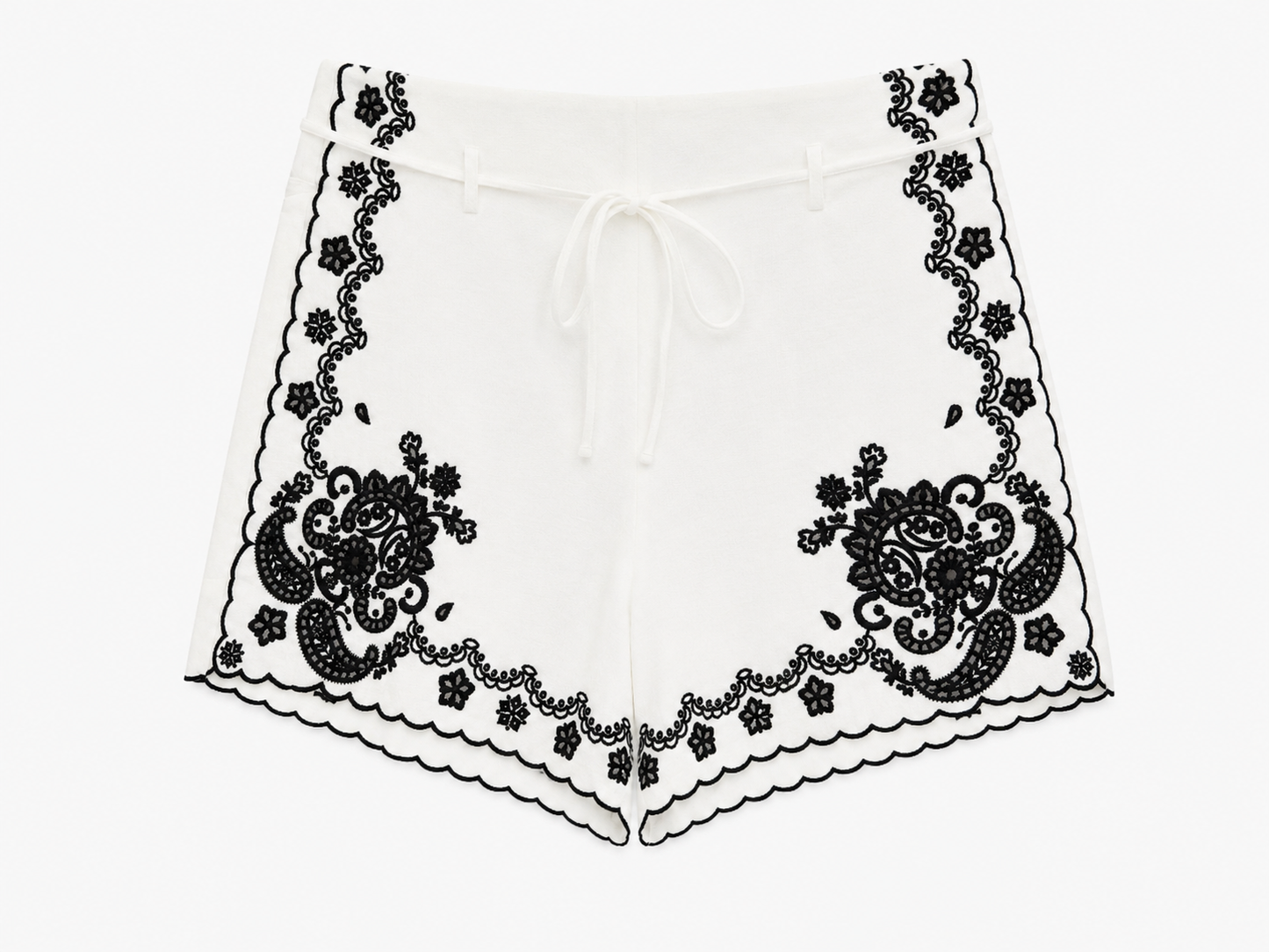 Pantalón corto borado negro
