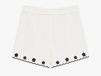 Pantalón corto borado negro
