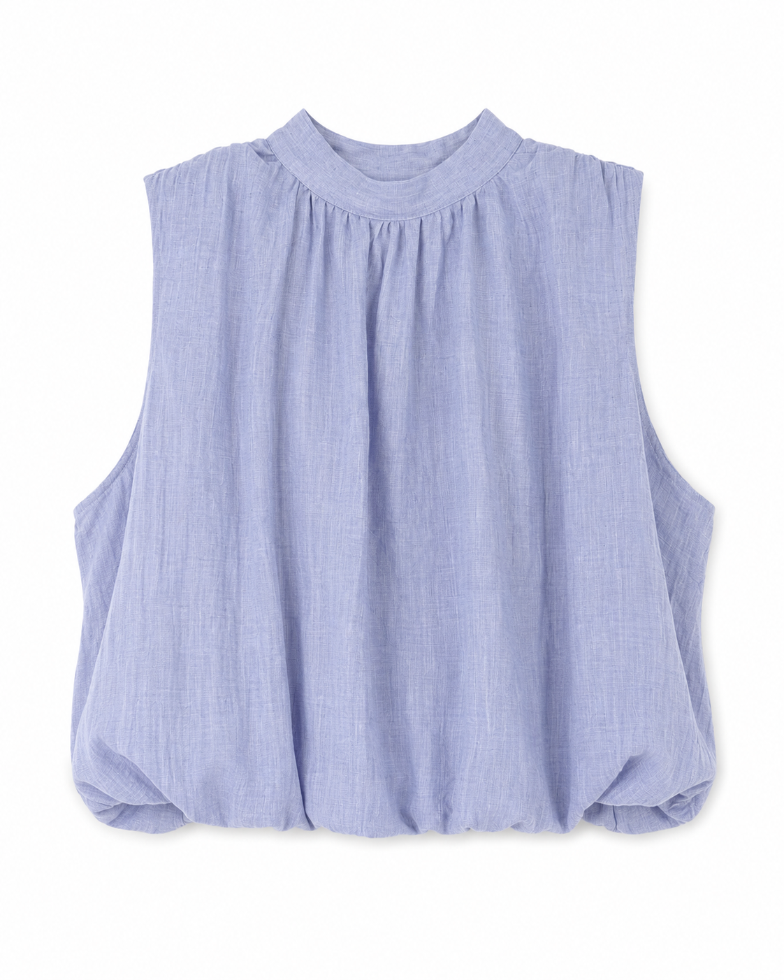 Blusa halter espalda descubierta azul
