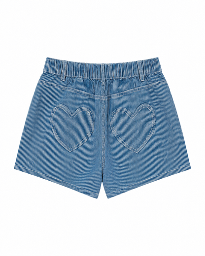 Short rayas azul