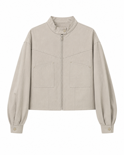 Cortavientos Bomber Beige