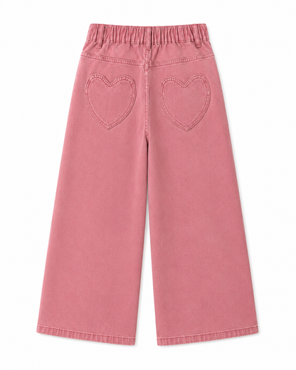 Set Denim Corazón Verde