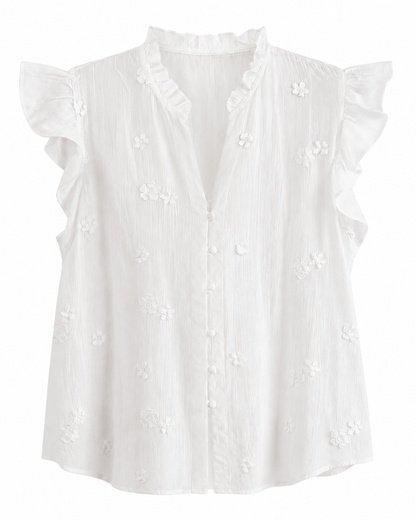 Camisa Botones Flores