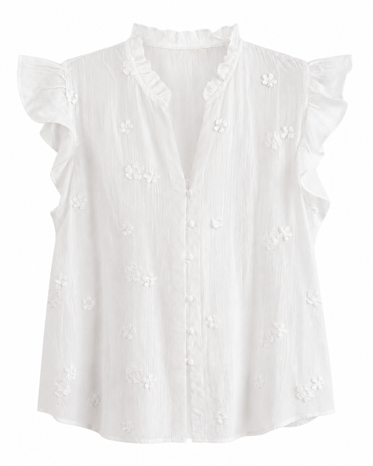 Camisa Botones Flores