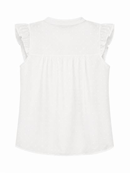Camisa Blanca Bordada