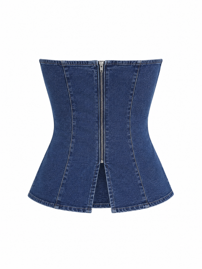 Top Bandeau Denim