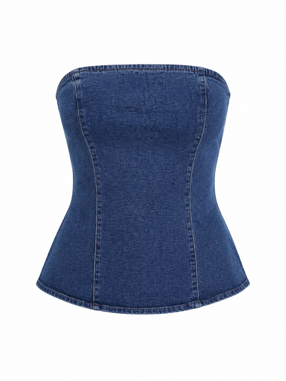 Top Bandeau Denim