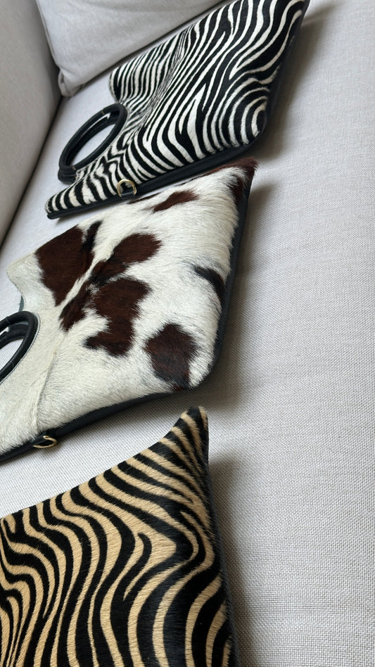 Bolso de pelo estampado