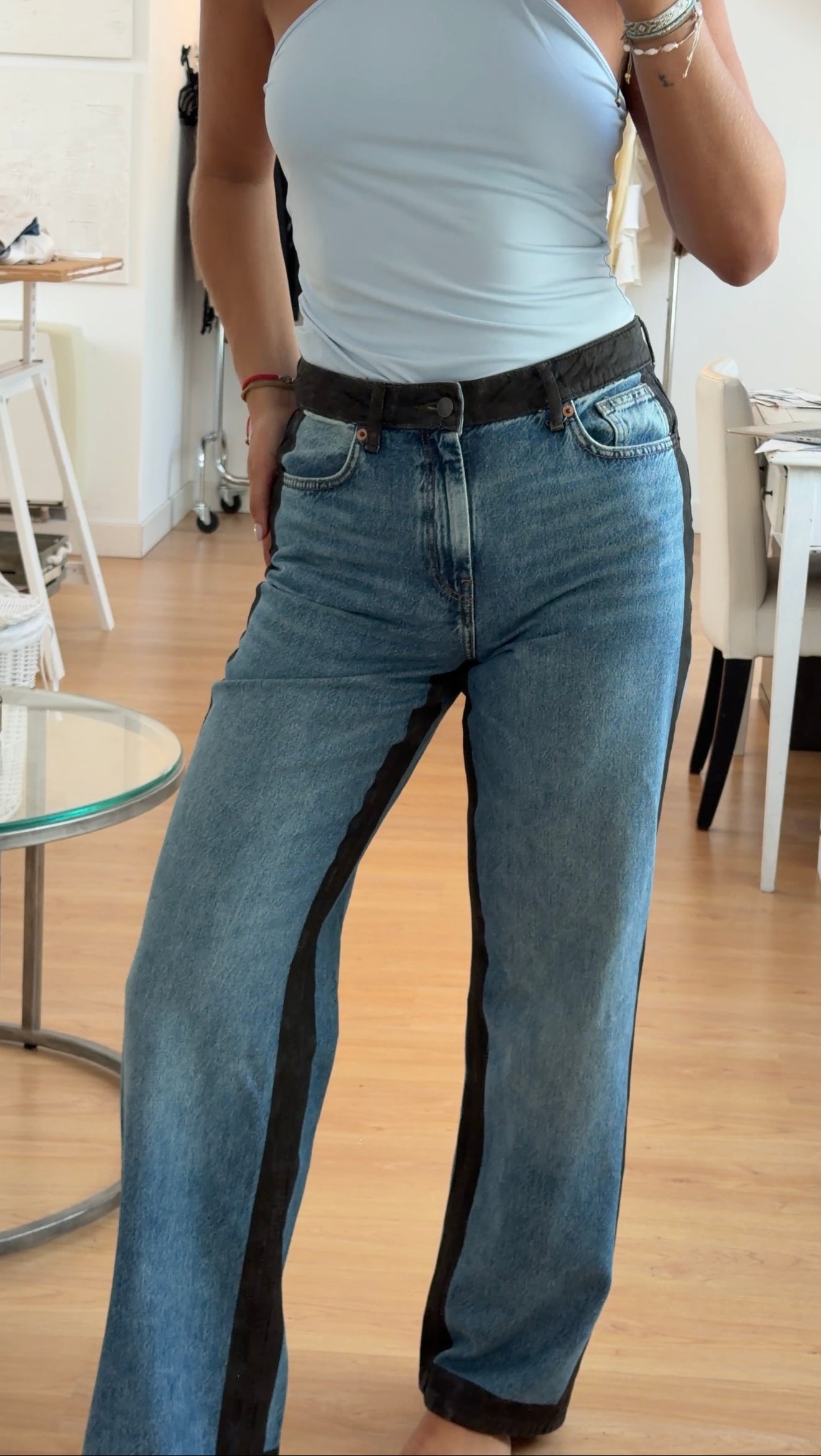 Jeans Wide Leg Blue