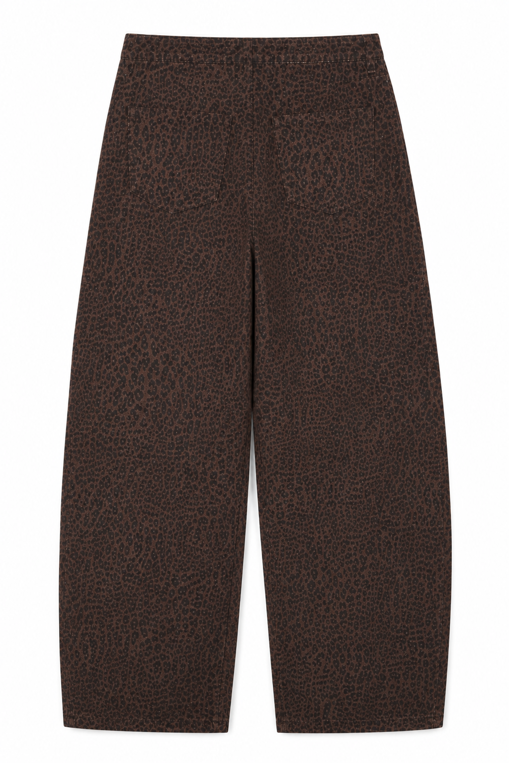 Jeans Barrel Marrón Animal Print