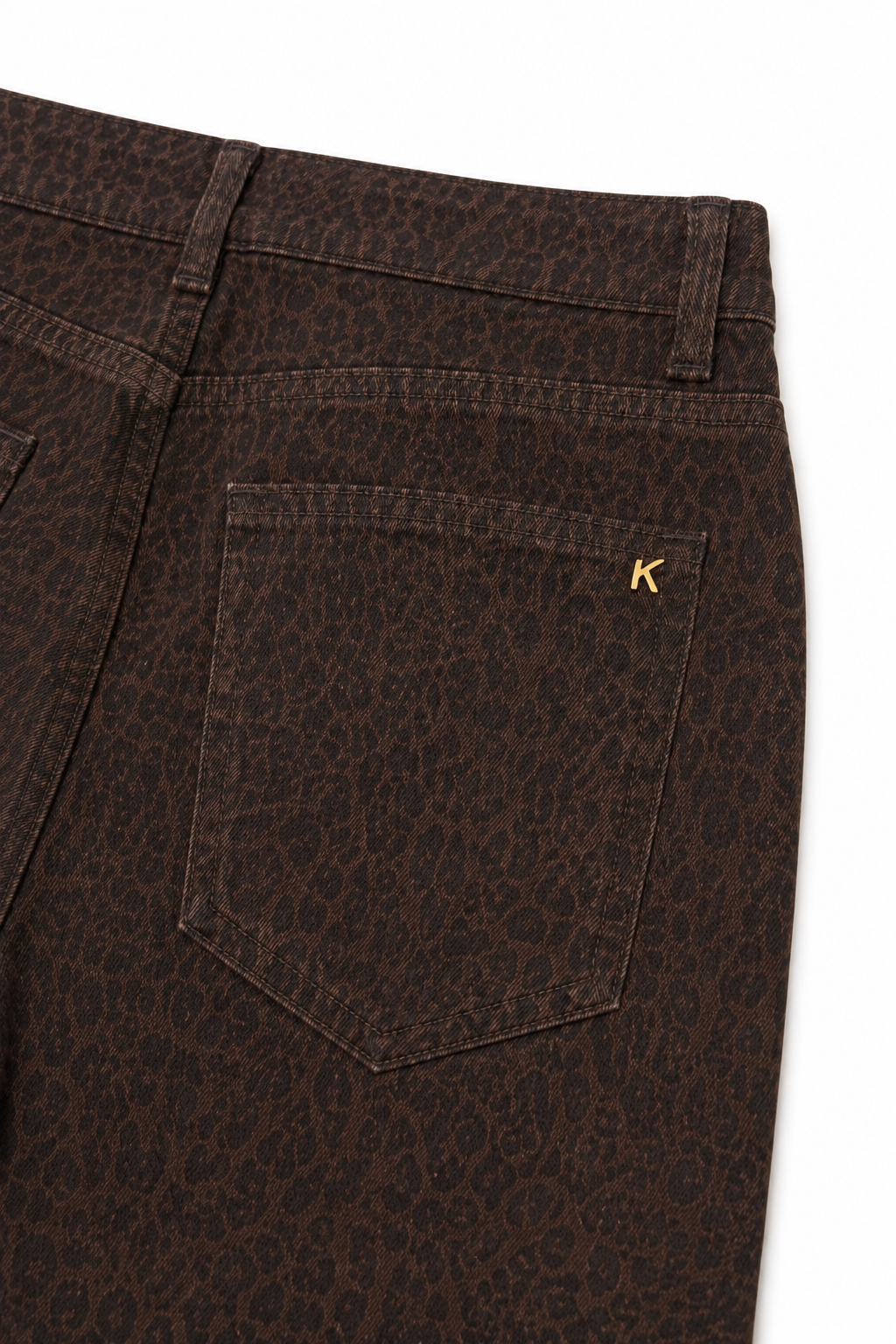 Jeans Barrel Marrón Animal Print