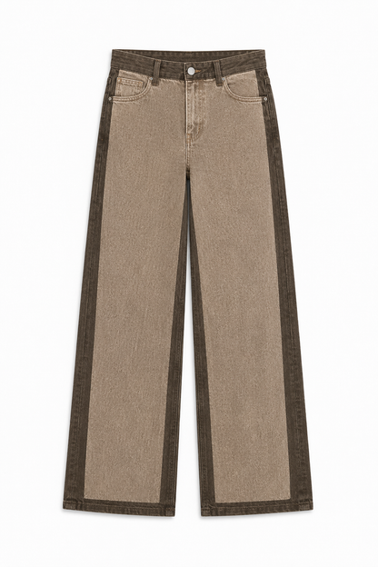 Jeans Wide Leg Moka