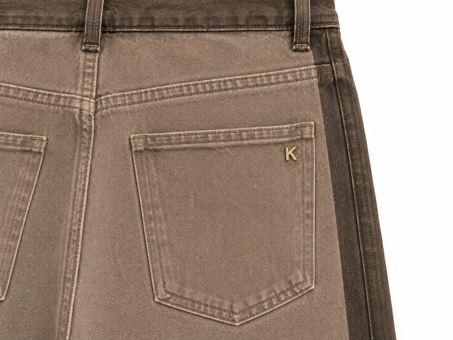 Jeans Wide Leg Moka