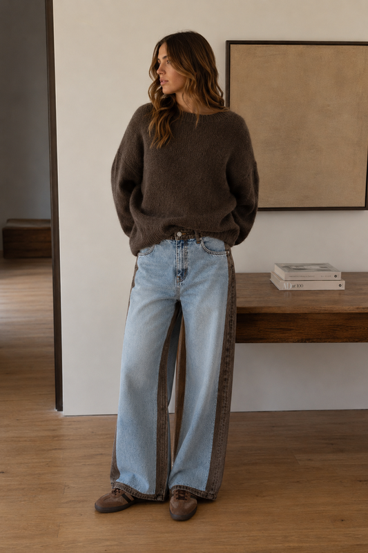 Jeans Wide Leg Blue