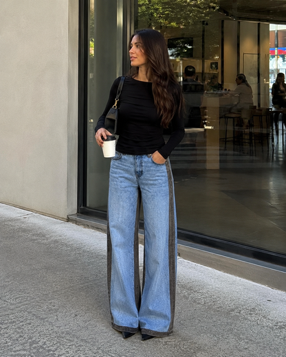 Jeans Wide Leg Blue