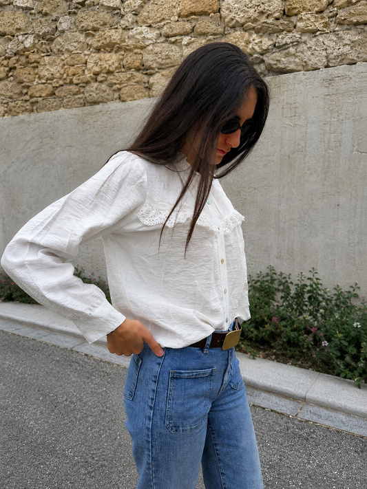 Camisa Romántica Fluida